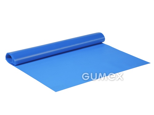 Folie für Bürobedarfsartikel 843, 0,25mm, Breite 1300mm, 81°ShA, Dessin D17, PVC, transparent blau, 